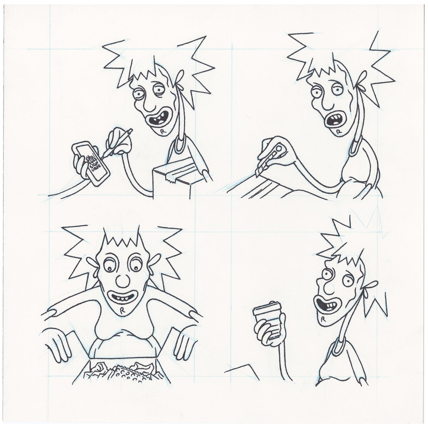 'Amazin' Myself' Original Drawing
