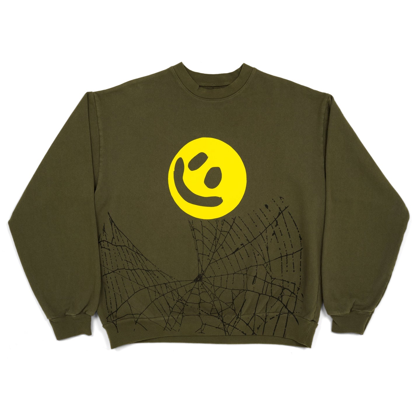 Big Smiley Crewneck [Army]
