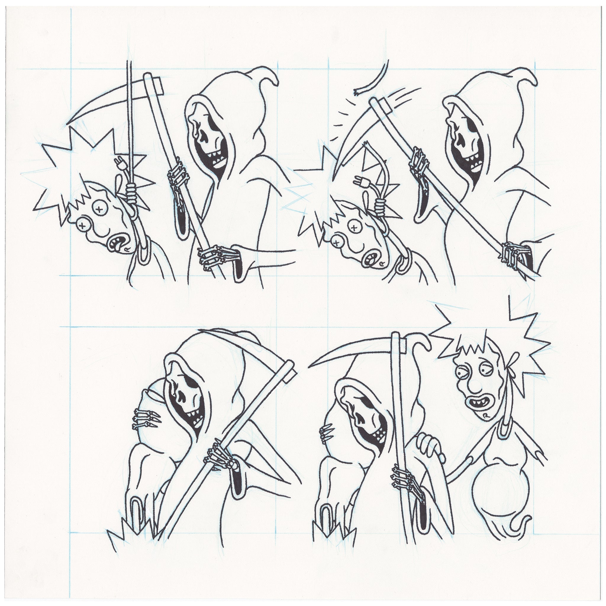 &quot;Grim Job&quot; Drawing