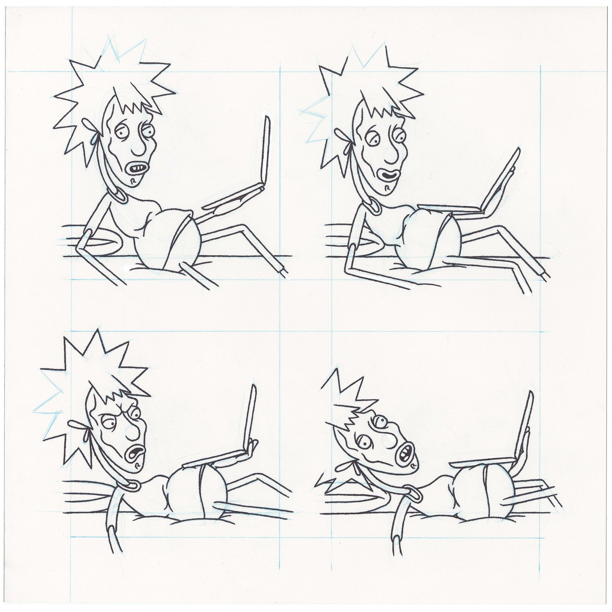 &quot;Drifting Down Stream&quot; Drawing