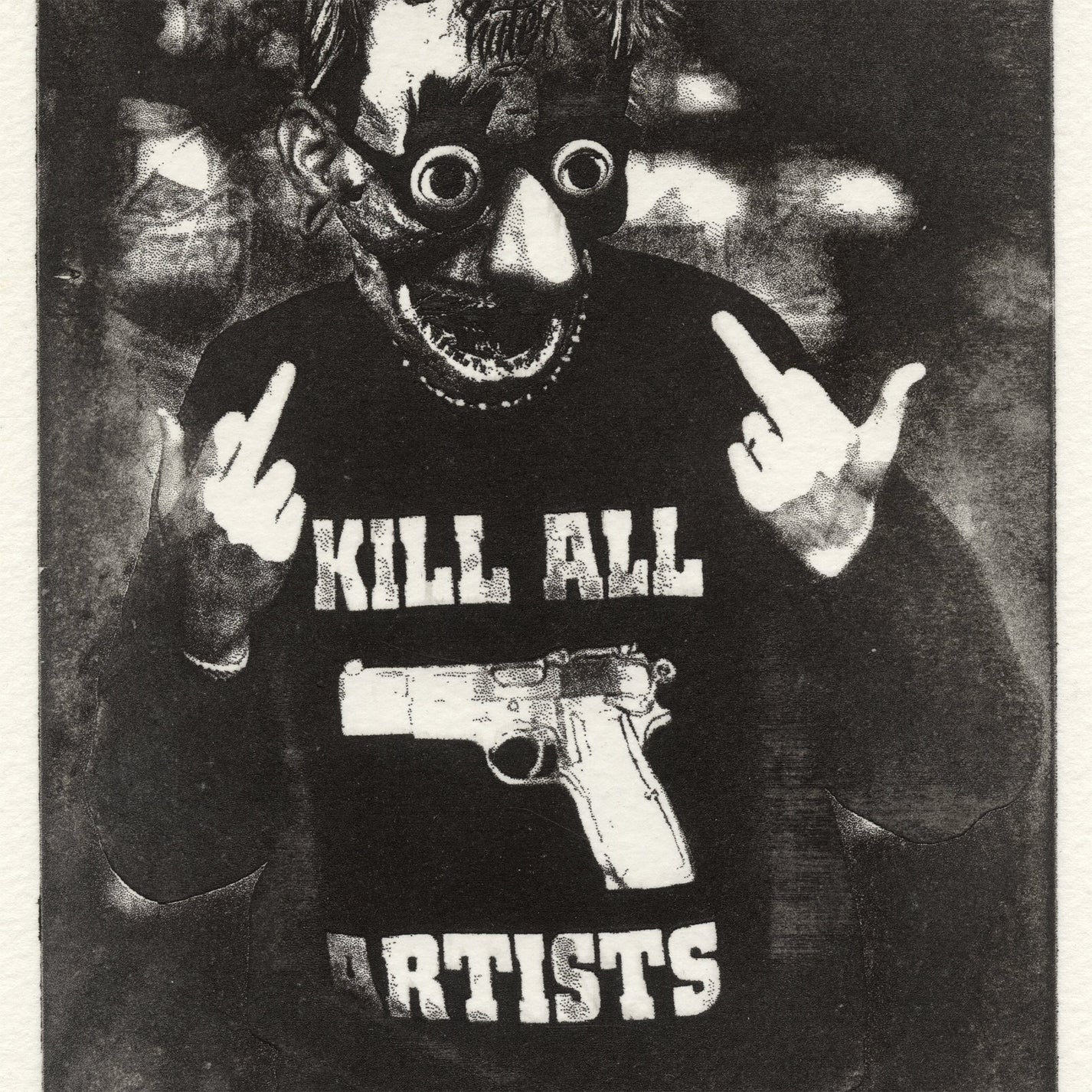 &quot;Hater&quot; Intaglio Print