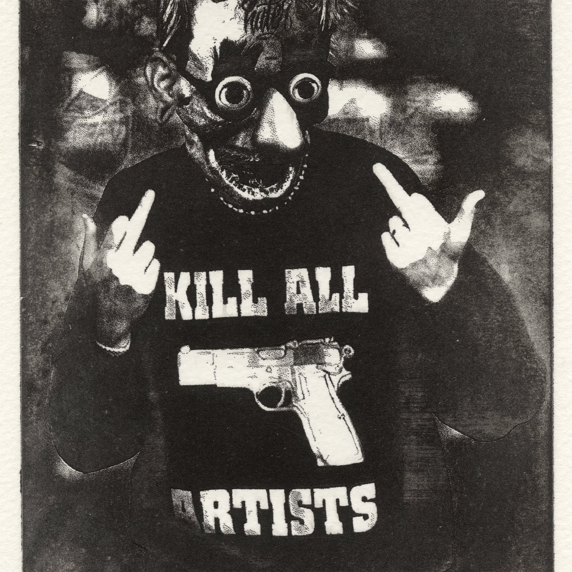 &quot;Hater&quot; Intaglio Print