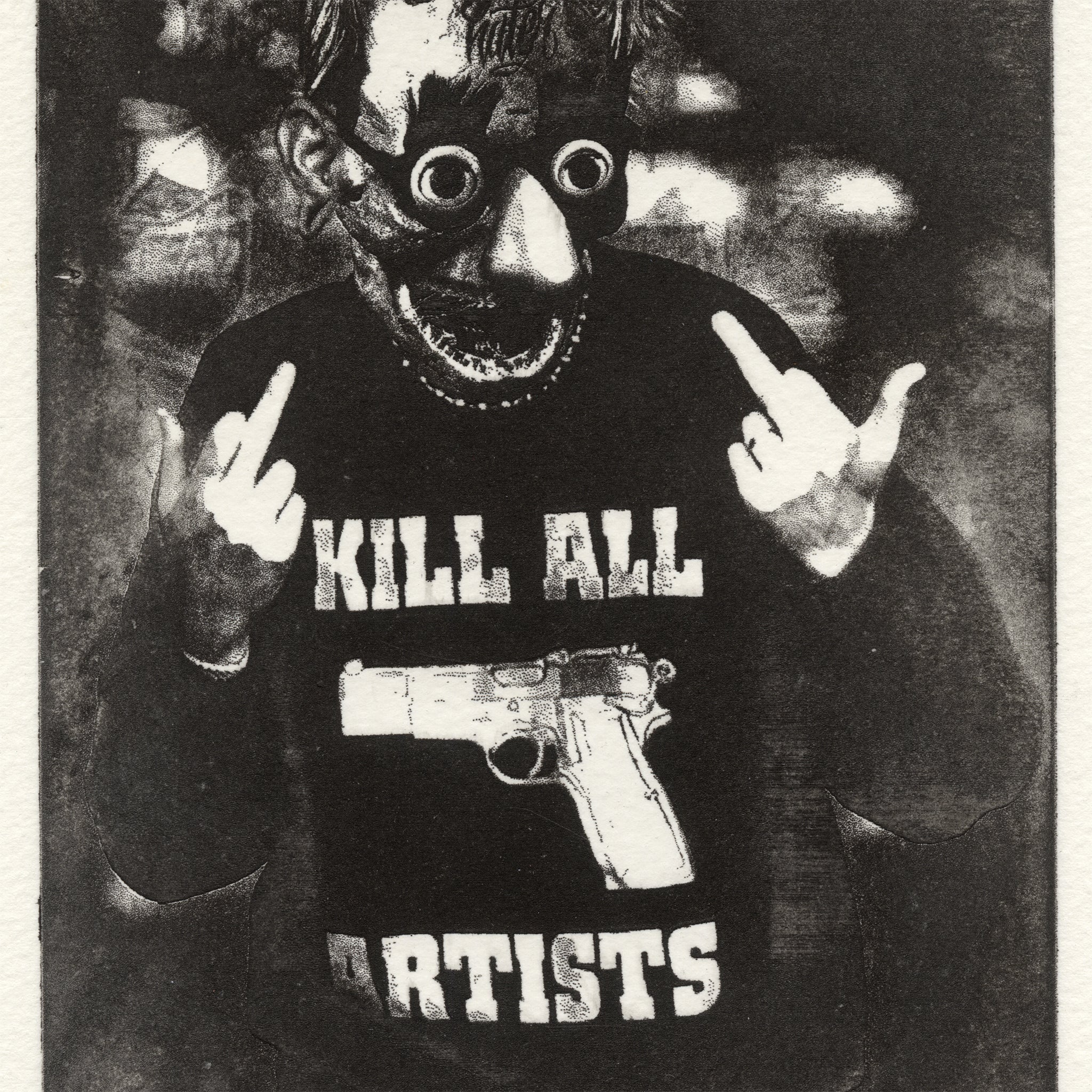 &quot;Hater&quot; Intaglio Print