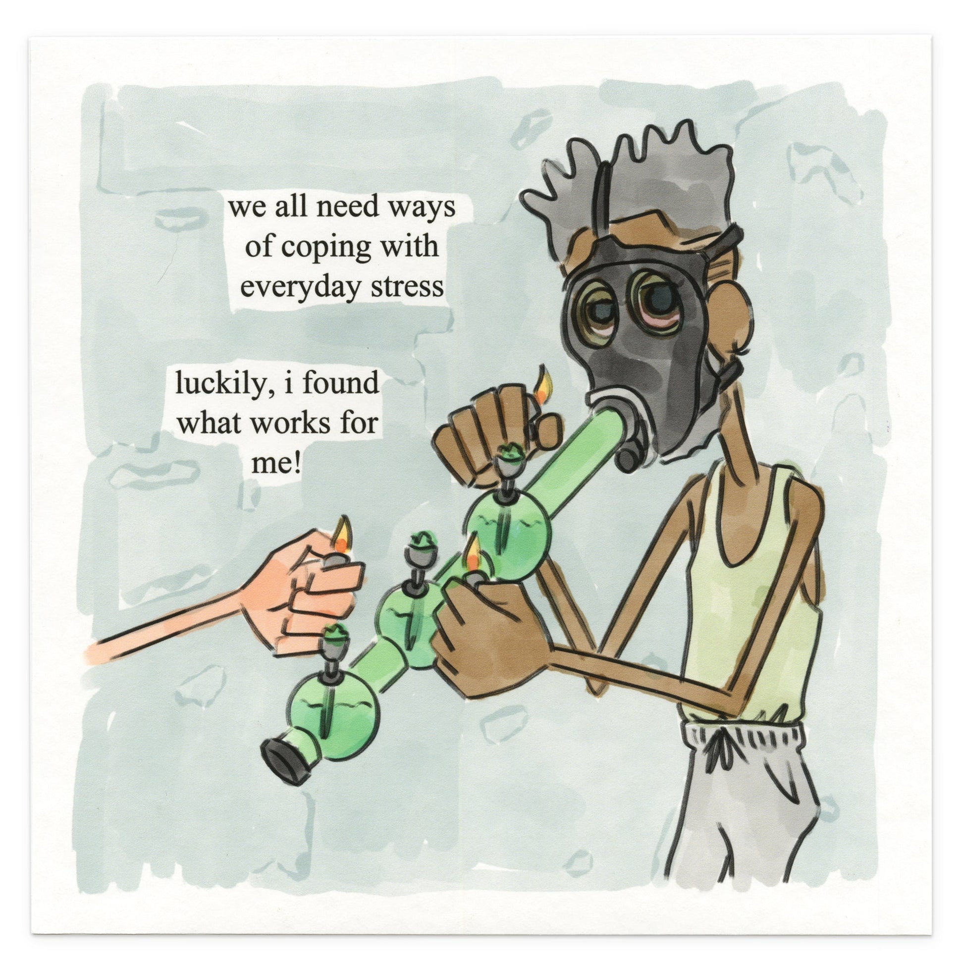 &quot;all gas no breaks&quot; Print