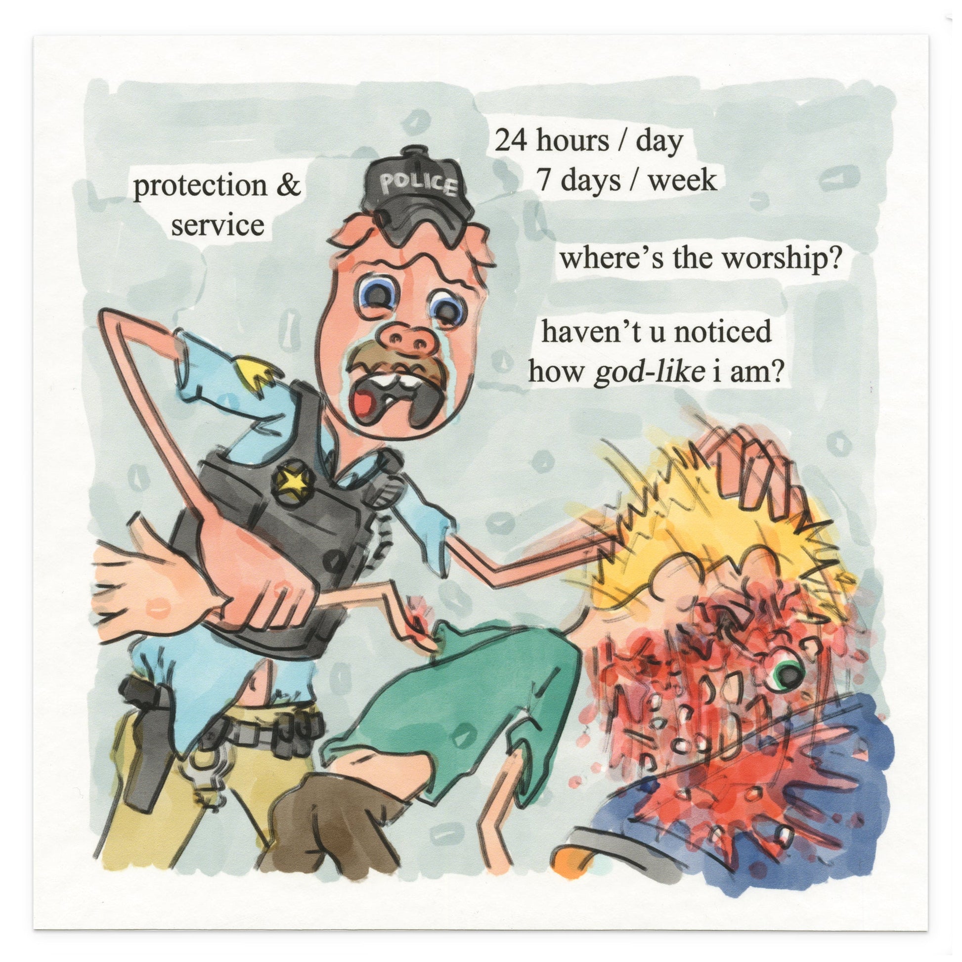 &quot;lord of the swine&quot; Print