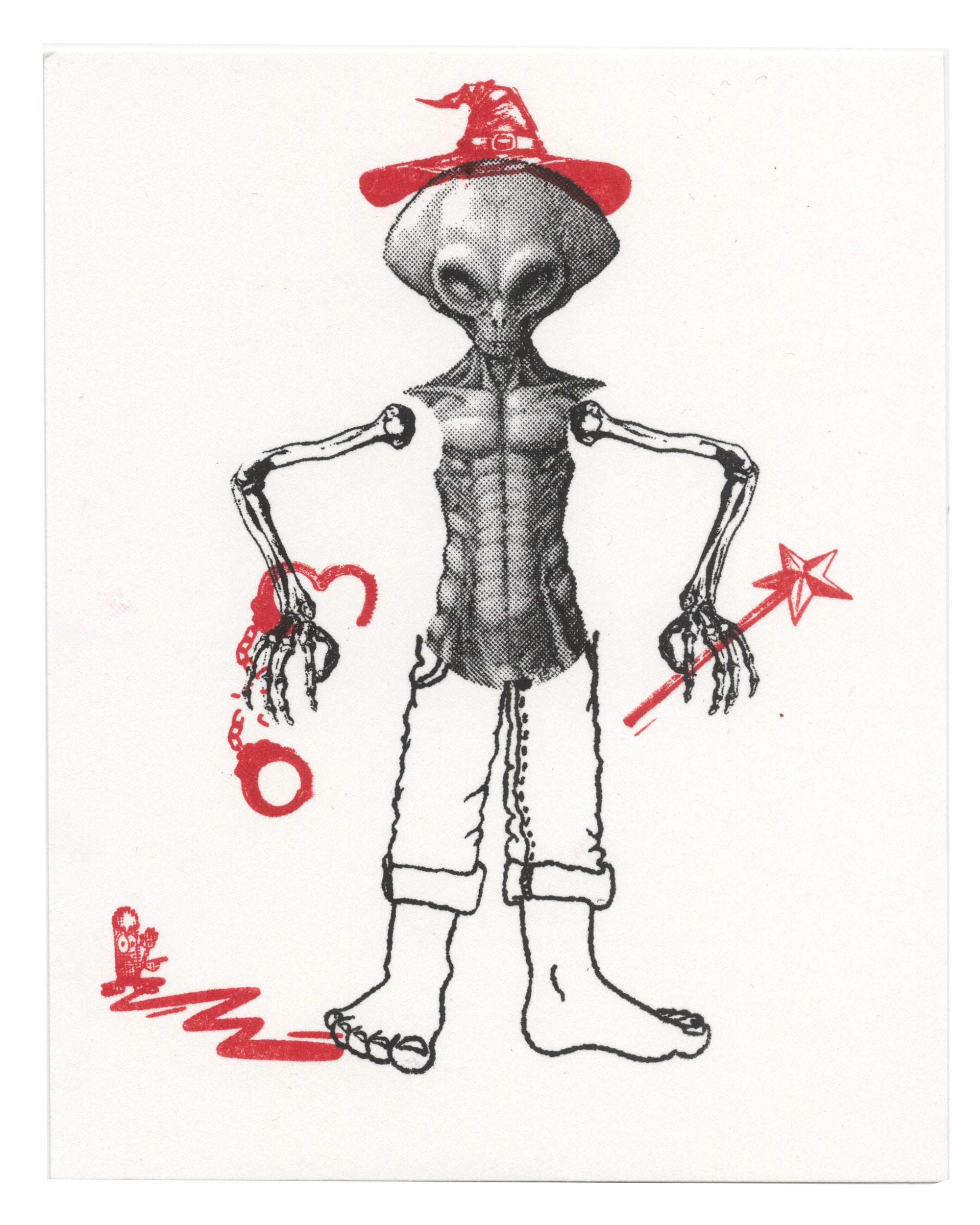 "Alien Skele 1" Original CE Print