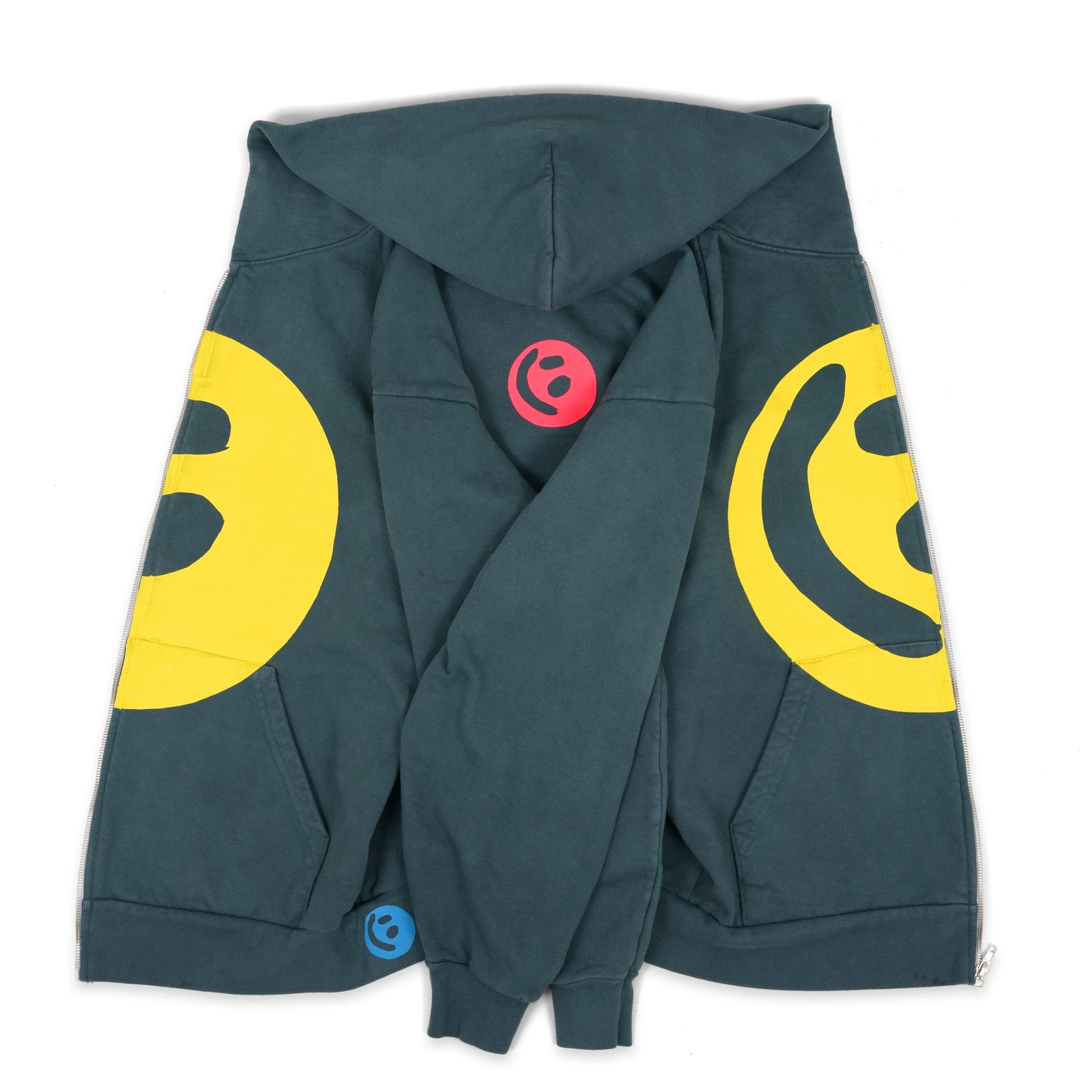 Big Smiley Zip Hoodie [Canard]