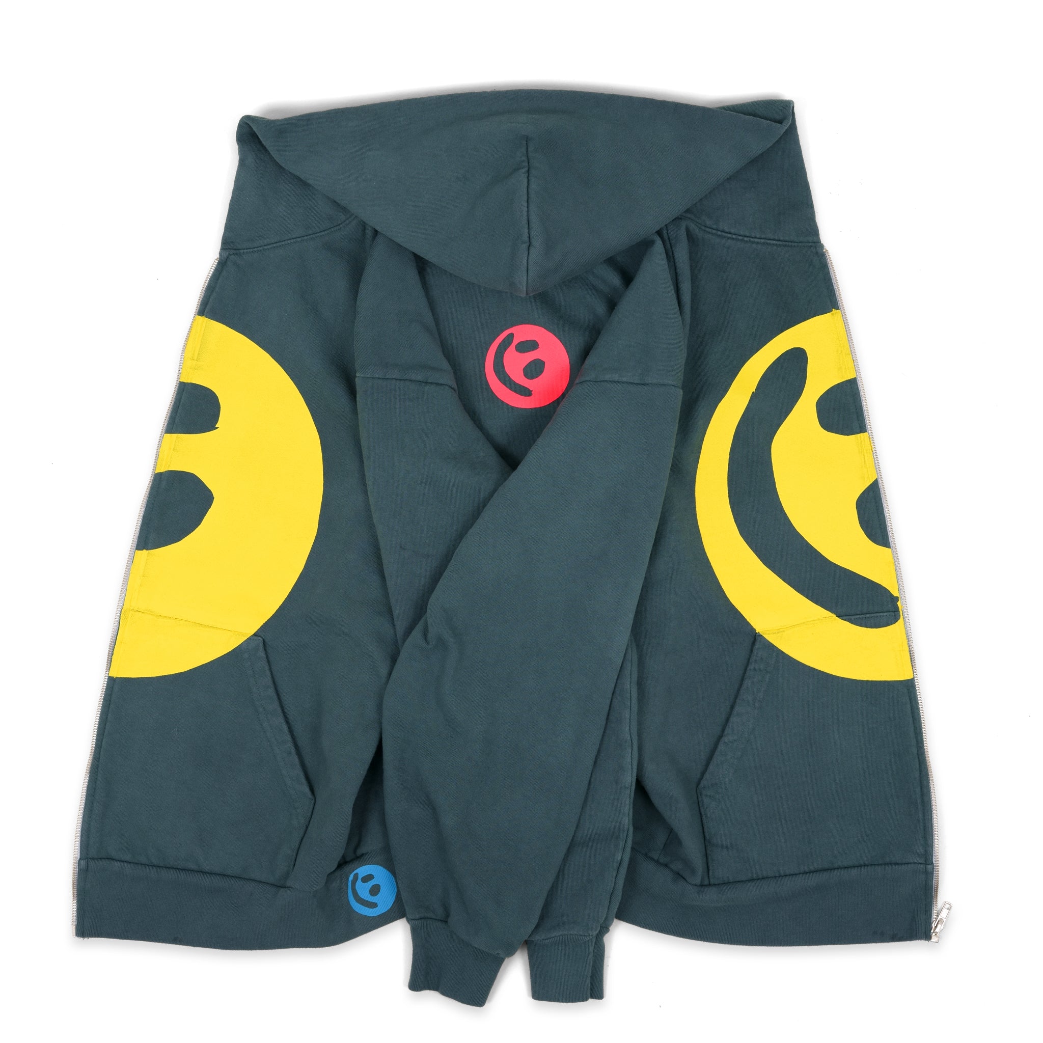 Big Smiley Zip Hoodie [Canard]