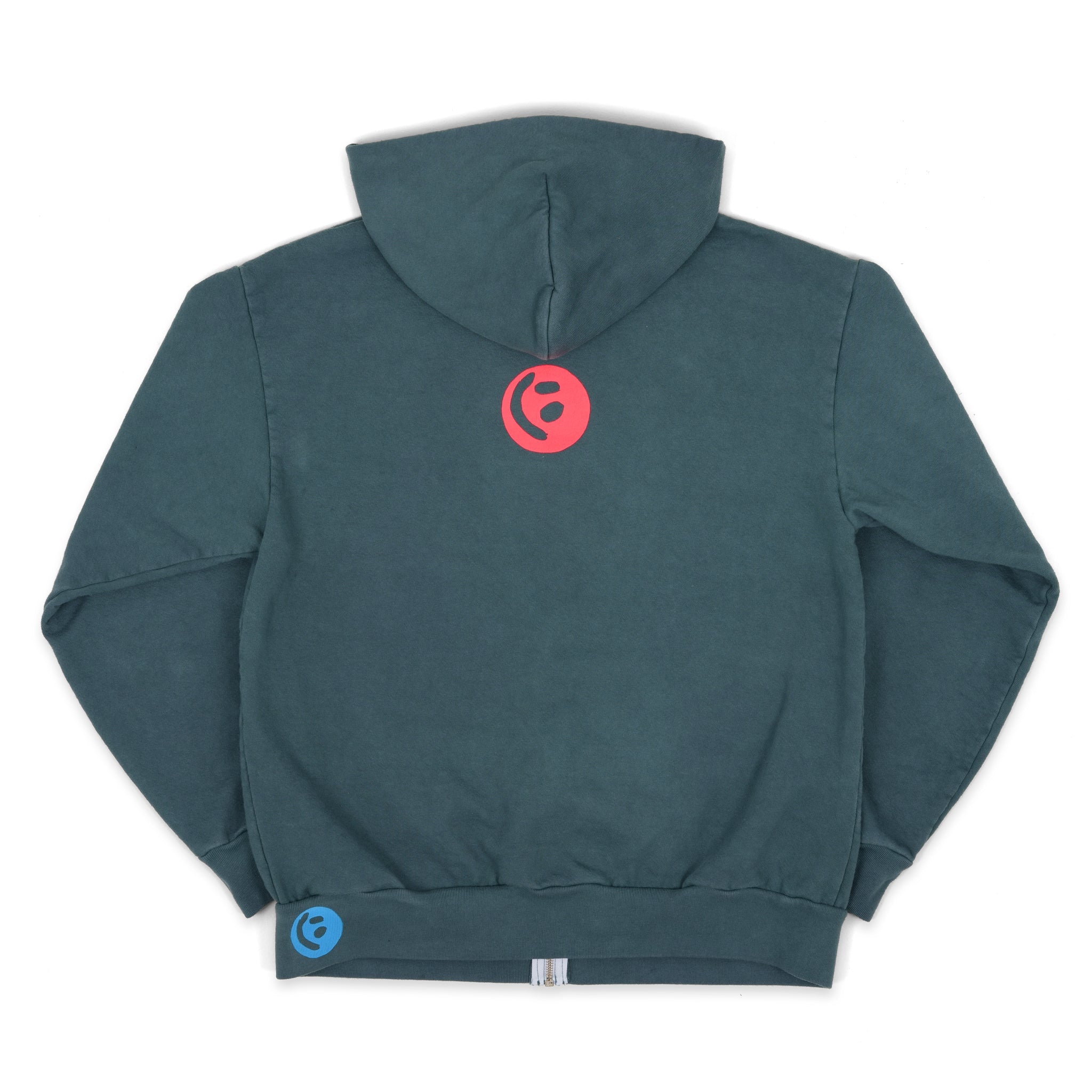Big Smiley Zip Hoodie [Canard]