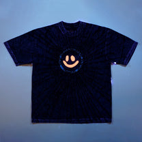 Cracked Smiley Tee [Carbon]