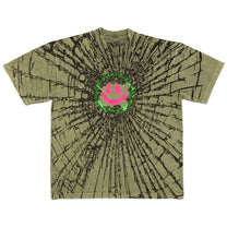 Cracked Smiley Tee [Matcha]