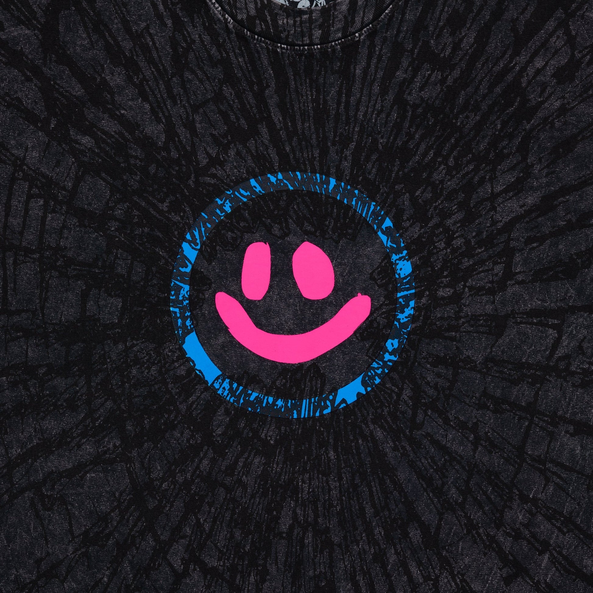 Cracked Smiley Tee [Carbon]