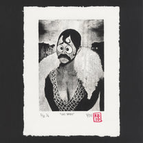 &quot;Cry Baby&quot; Woodblock Print