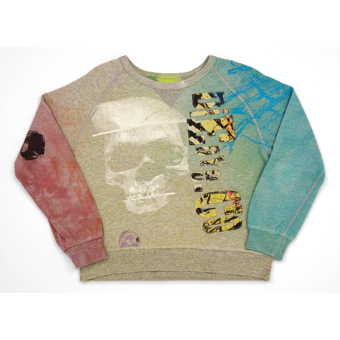 DD_cycle-056 &quot;Skull&quot; Crewneck Sweater [Medium]