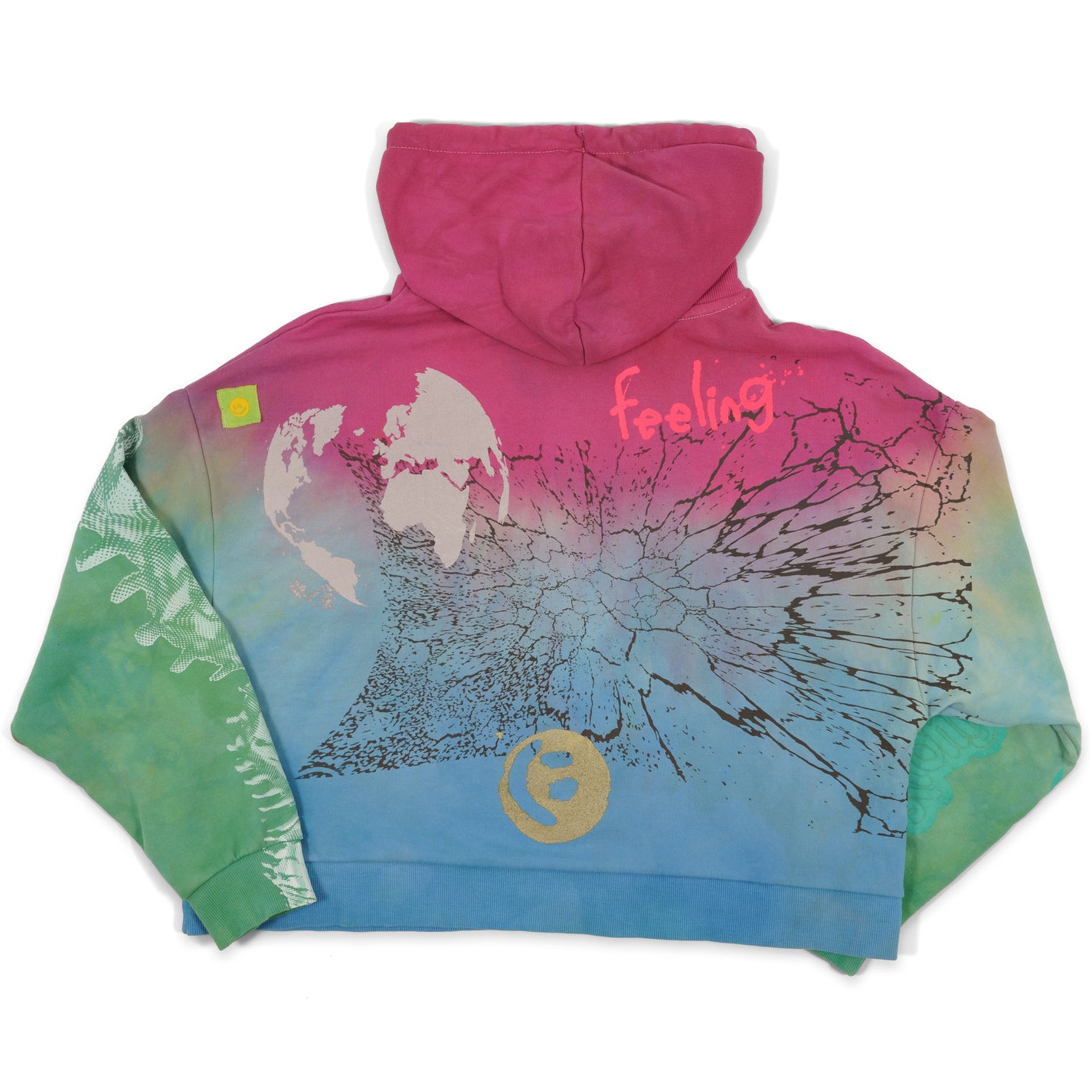 DD_cycle-008 &quot;Strong Feeling&quot; Cropped Hoodie [Small]