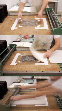 &quot;Demons&quot; Linocut