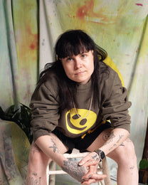 Big Smiley Crewneck [Army]