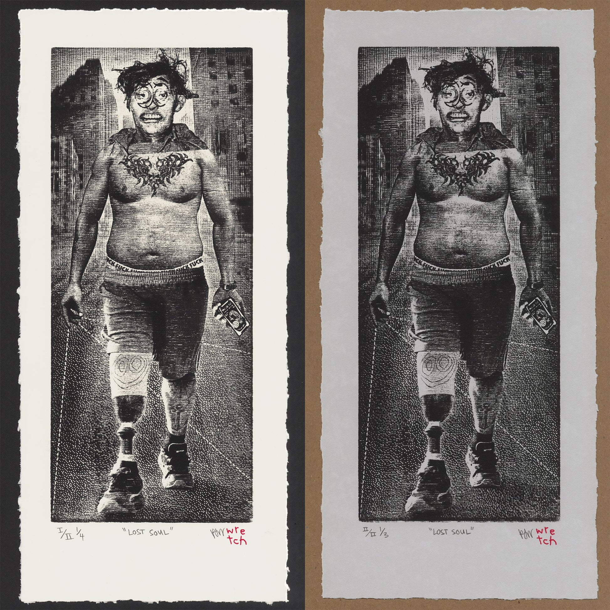 &quot;Lost Soul&quot; Woodblock Print