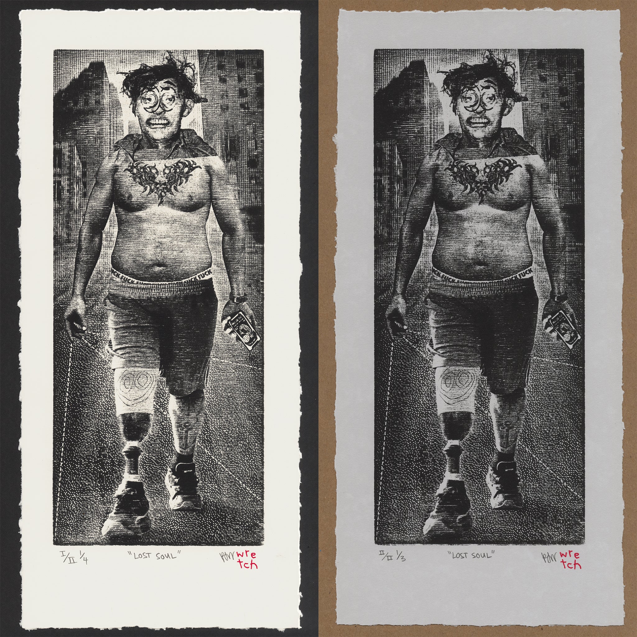 &quot;Lost Soul&quot; Woodblock Print