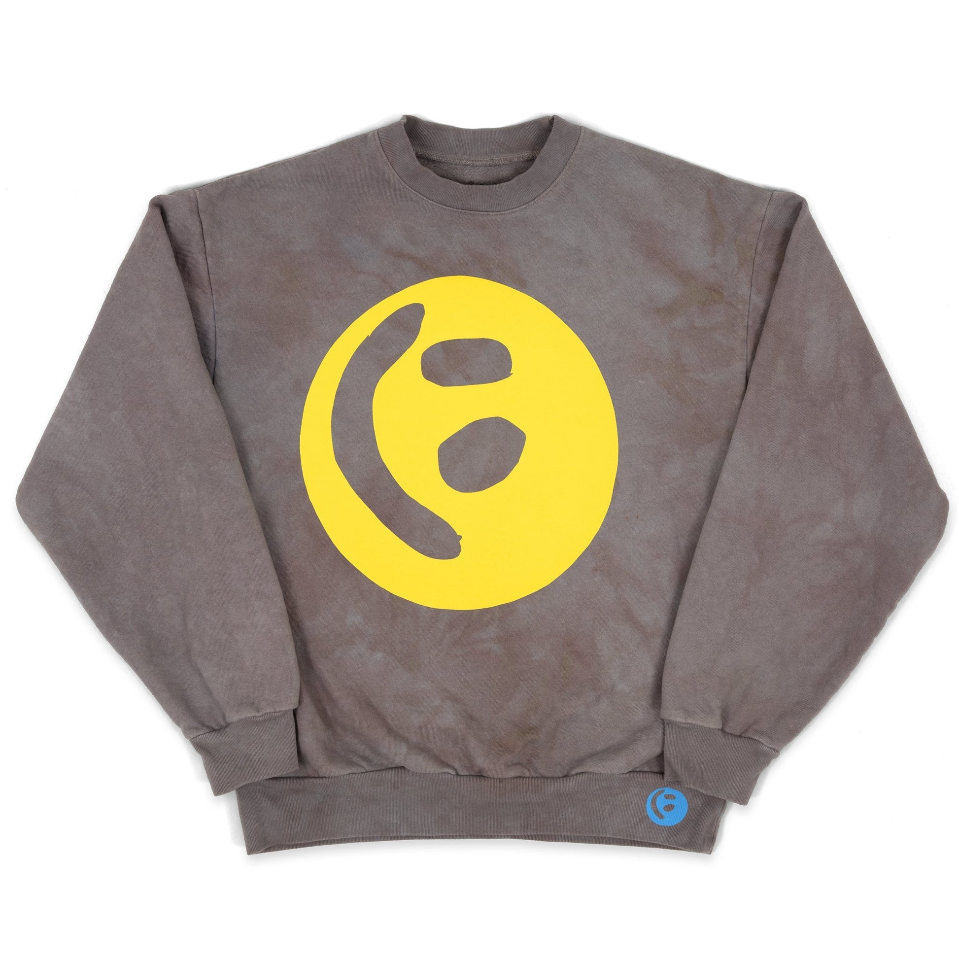 Big Smiley Crewneck Sweater [Mudstone]