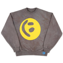Big Smiley Crewneck Sweater [Mudstone]