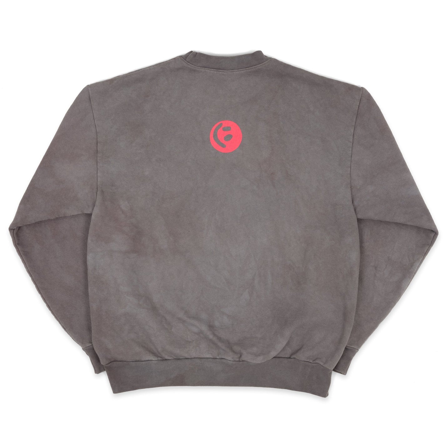 Big Smiley Crewneck Sweater [Mudstone]