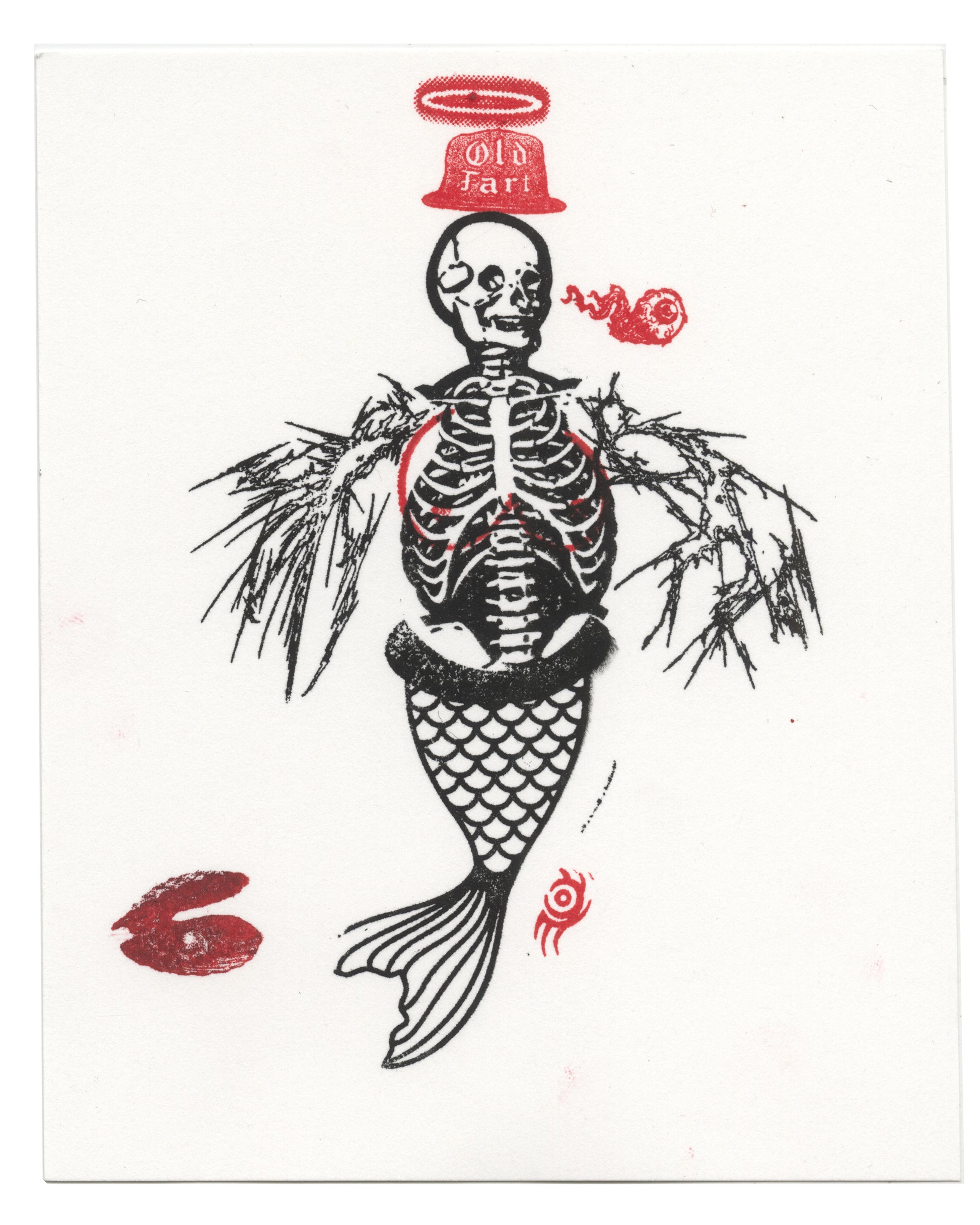 "Dead Mermaid 1" Original CE Print