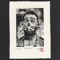 &quot;Sleepy Head&quot; Woodblock Print