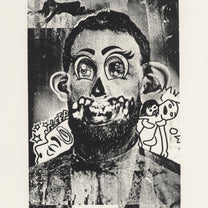 &quot;Sleepy Head&quot; Woodblock Print