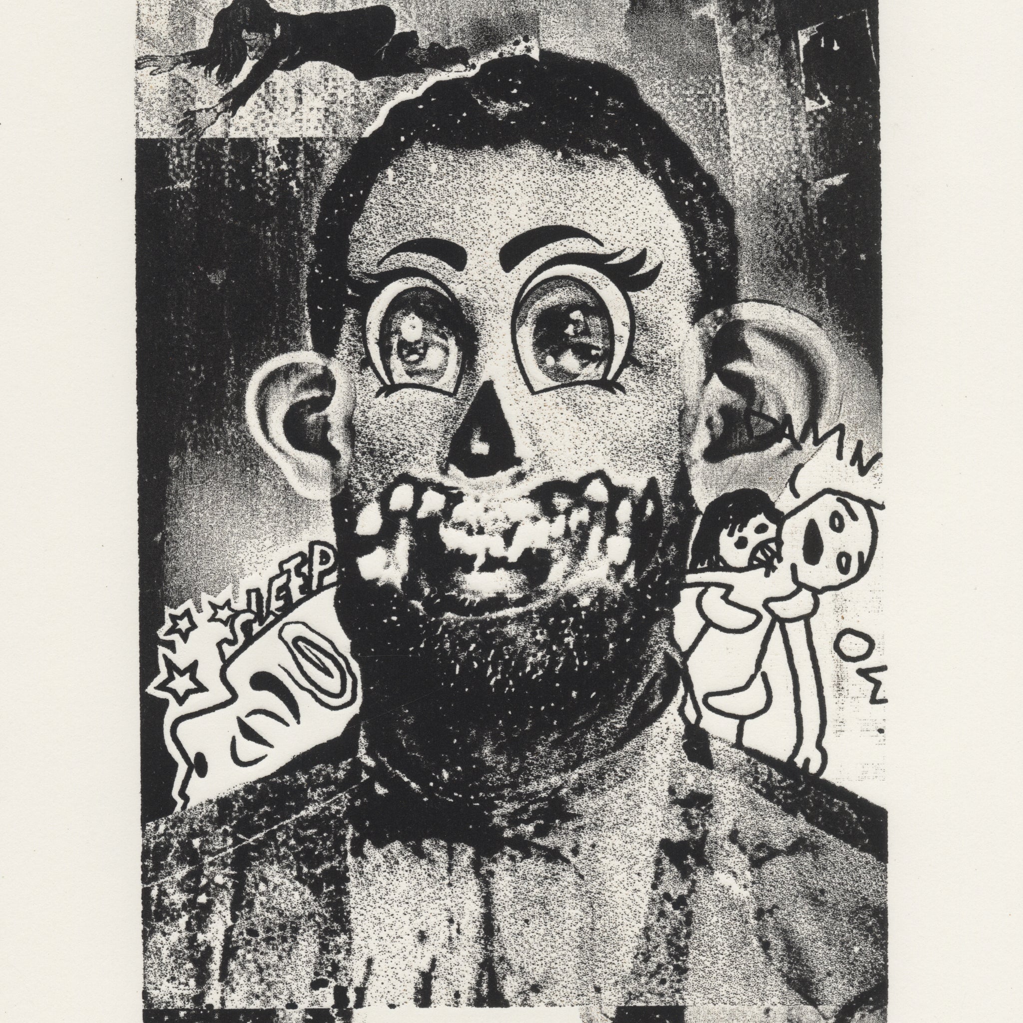 &quot;Sleepy Head&quot; Woodblock Print