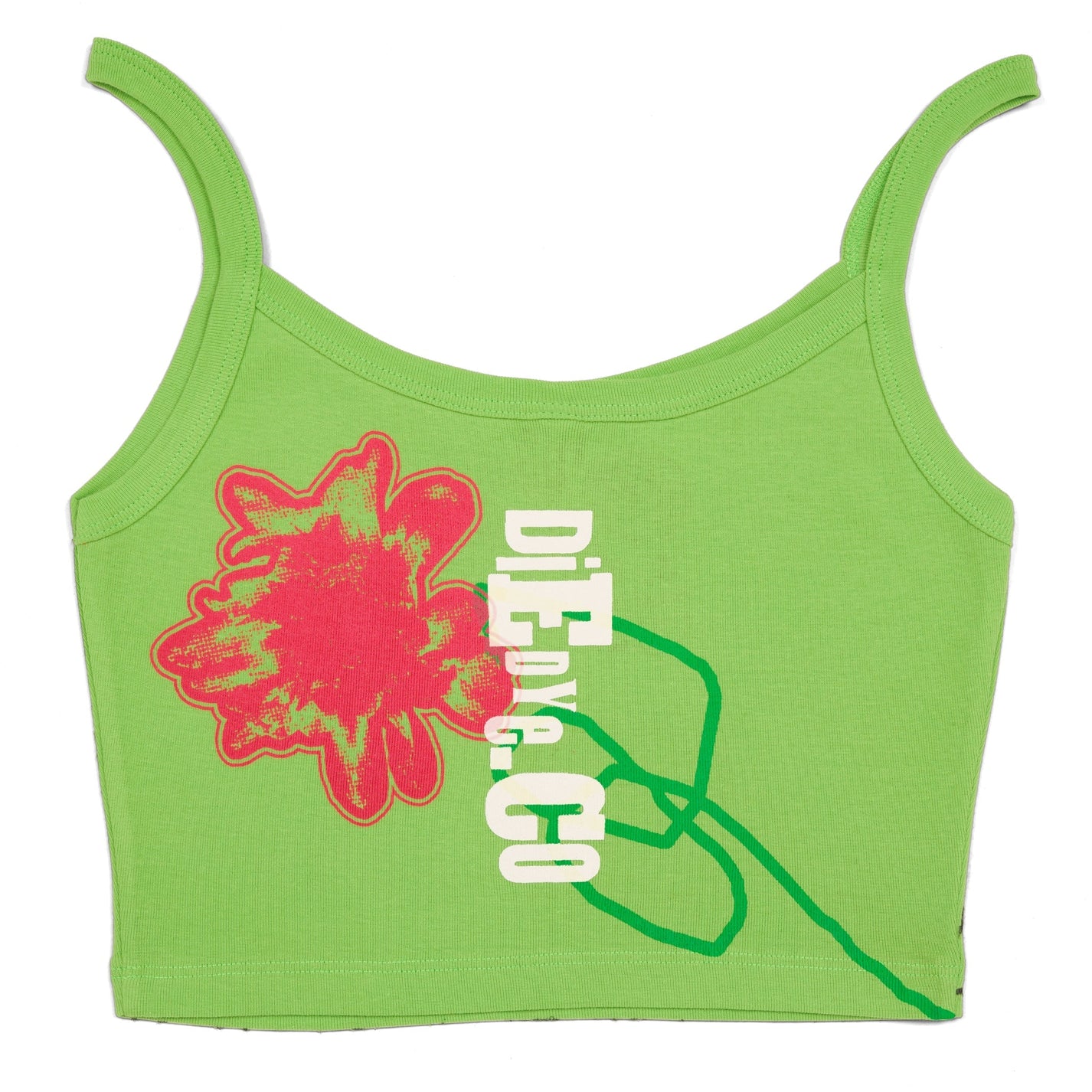 Flower Spaghetti Crop Tank
