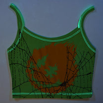 Flower Spaghetti Crop Tank