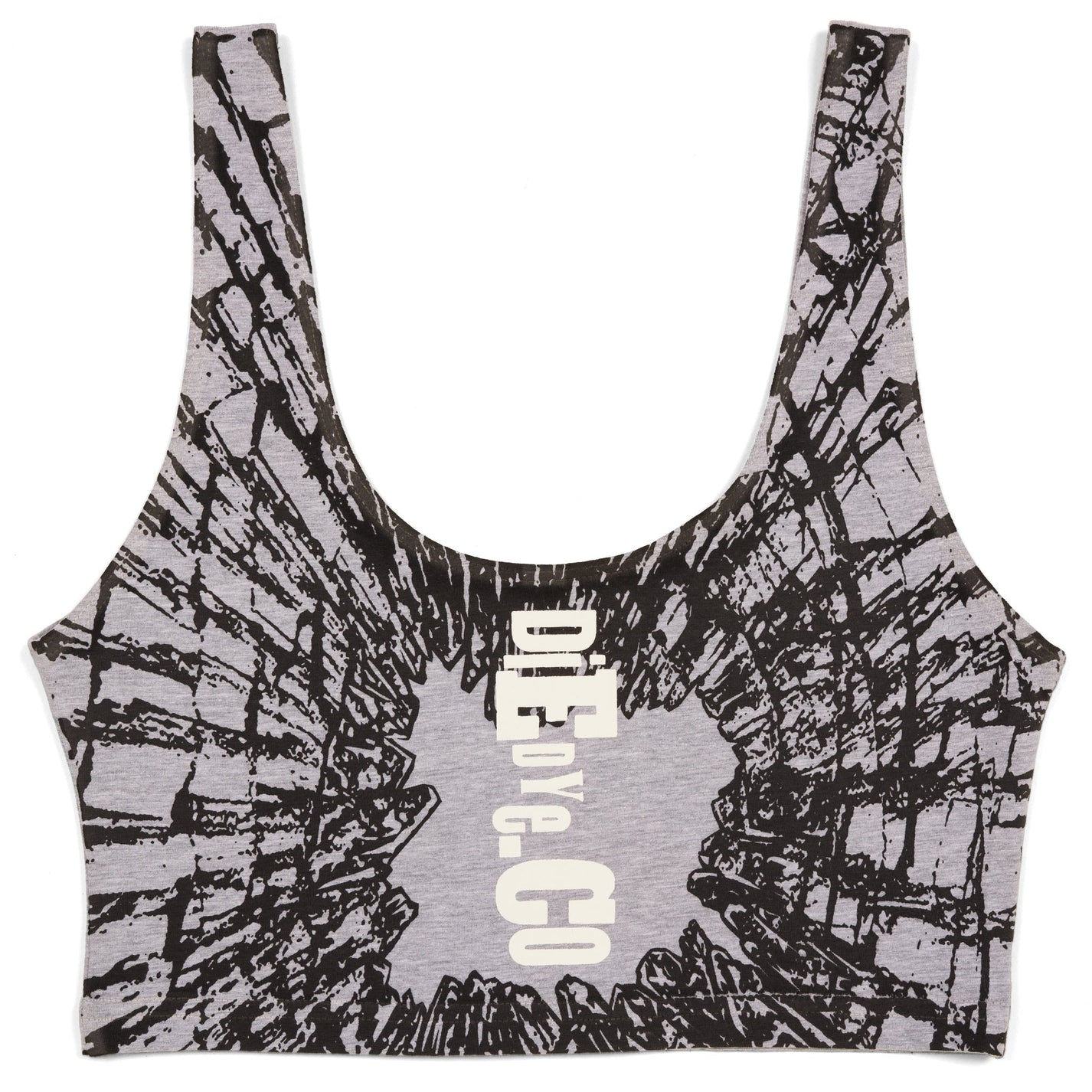 Cracked Spandex Crop Tank