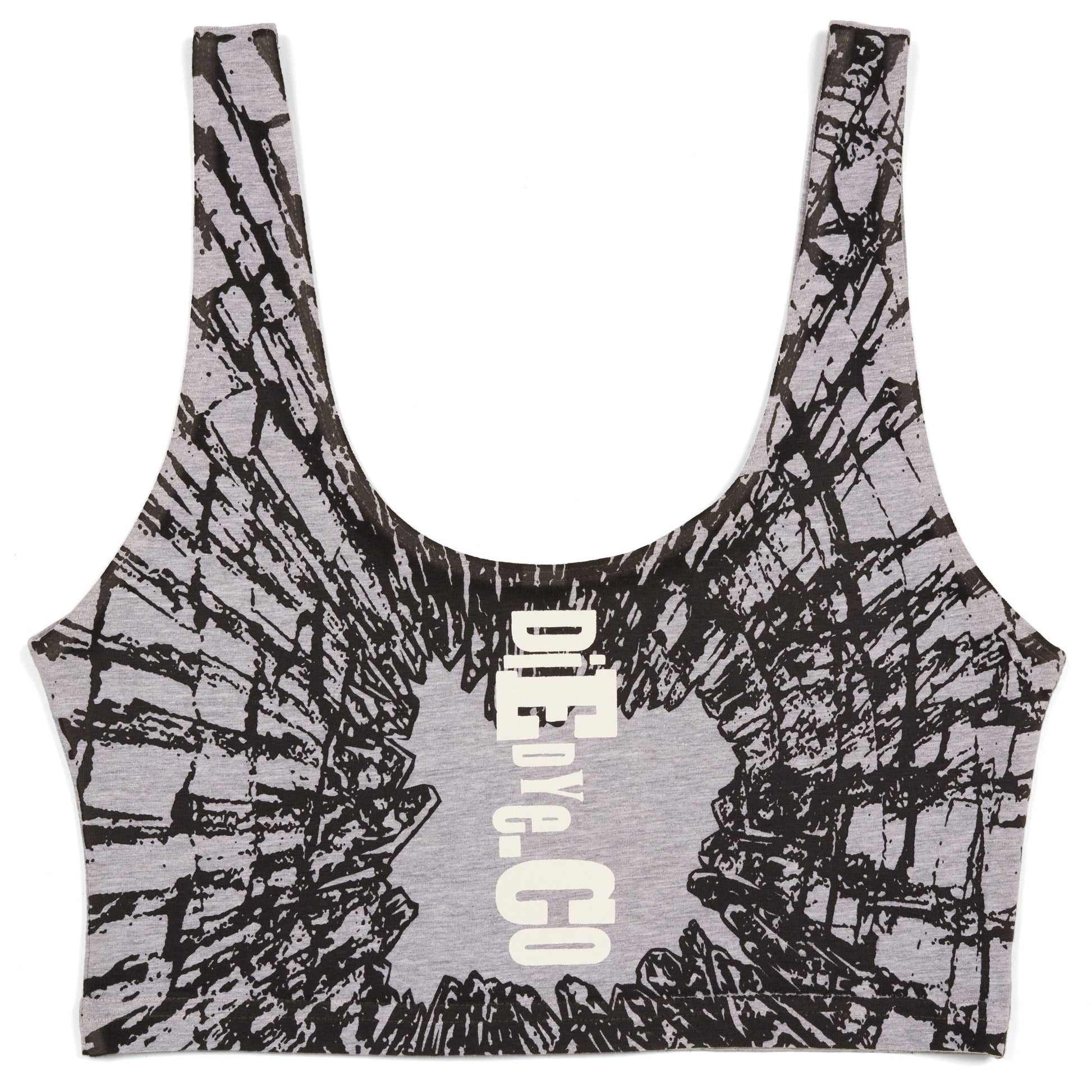 Cracked Spandex Crop Tank
