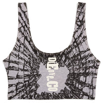 Cracked Spandex Crop Tank