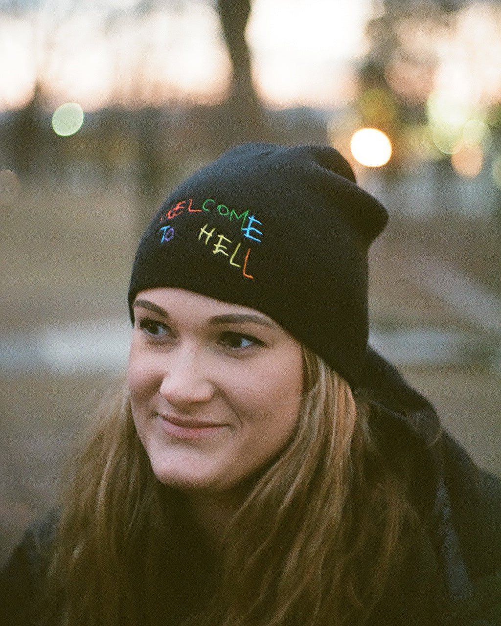 Welcome to Hell Skully Beanie