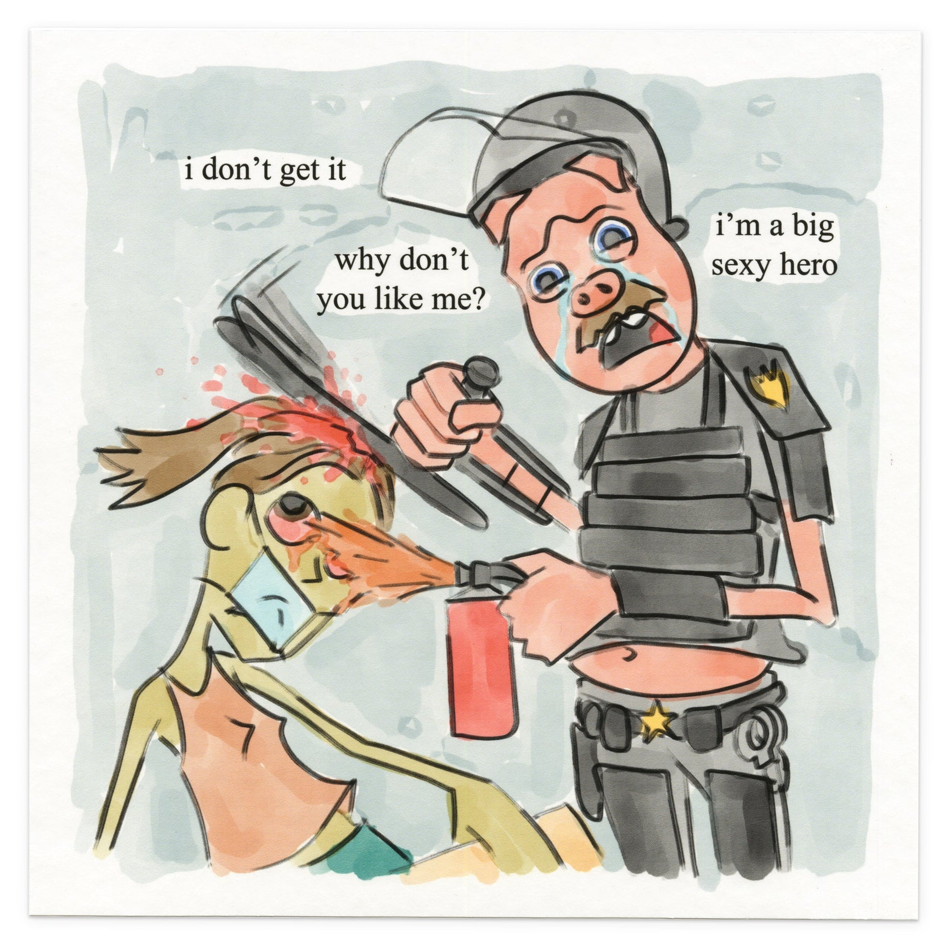 &quot;when pigs cry&quot; Print