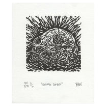 &quot;Going Down&quot; Linocut