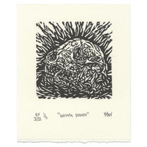 &quot;Going Down&quot; Linocut