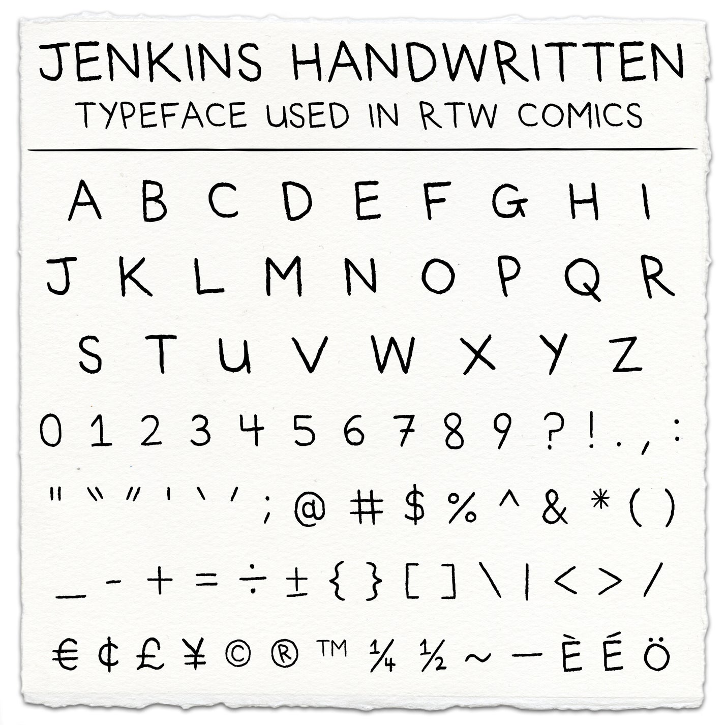 Jenkins Handwritten Font