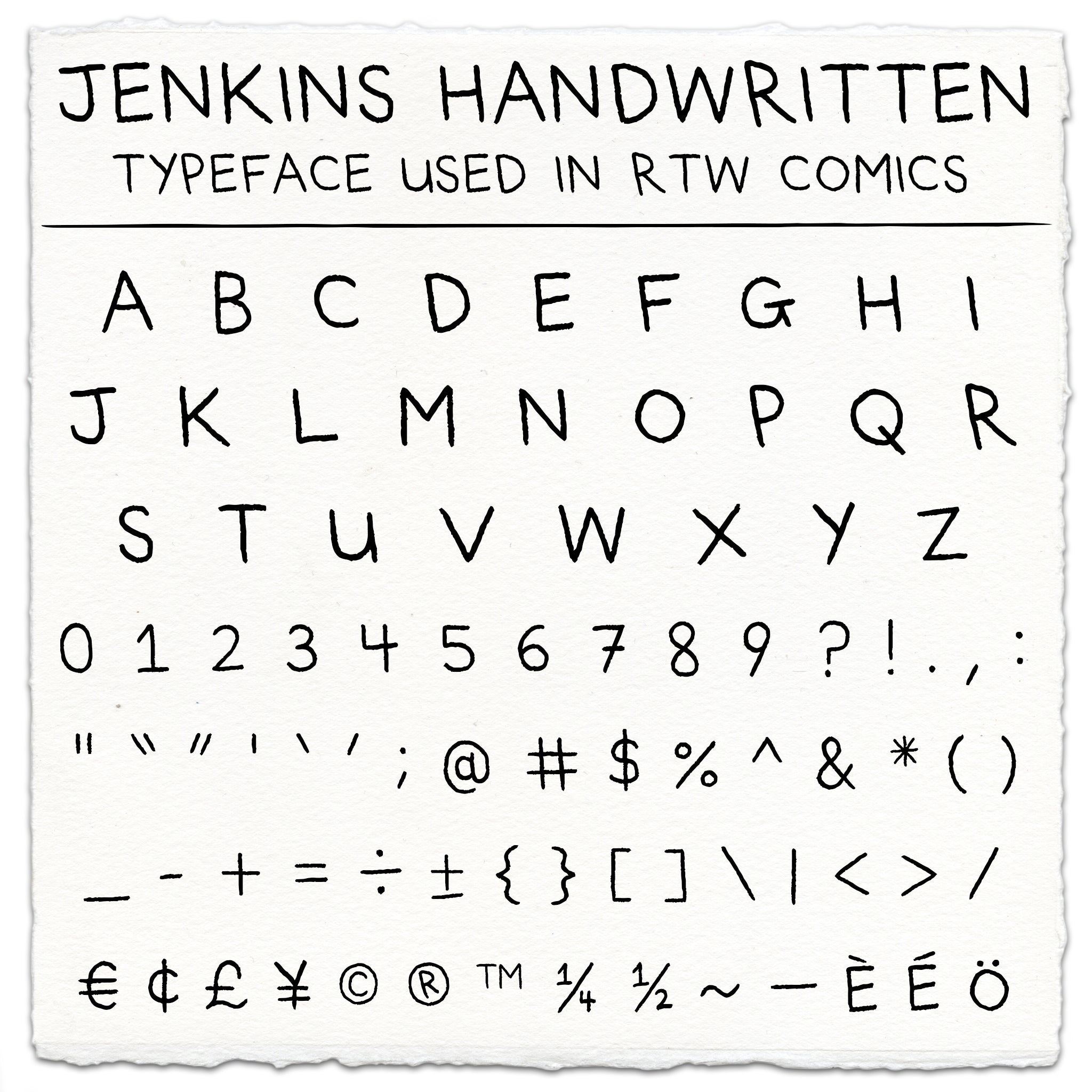 Jenkins Handwritten Font
